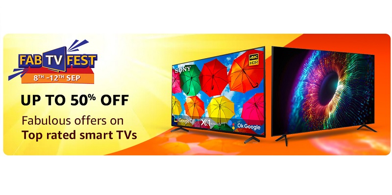 India Desire : Amazon Summer TV Fest: Get Upto 50% Off On Branded TVs + Extra Upto Rs 5000 Off Via HDFC Card EMI [Sep 2023]
